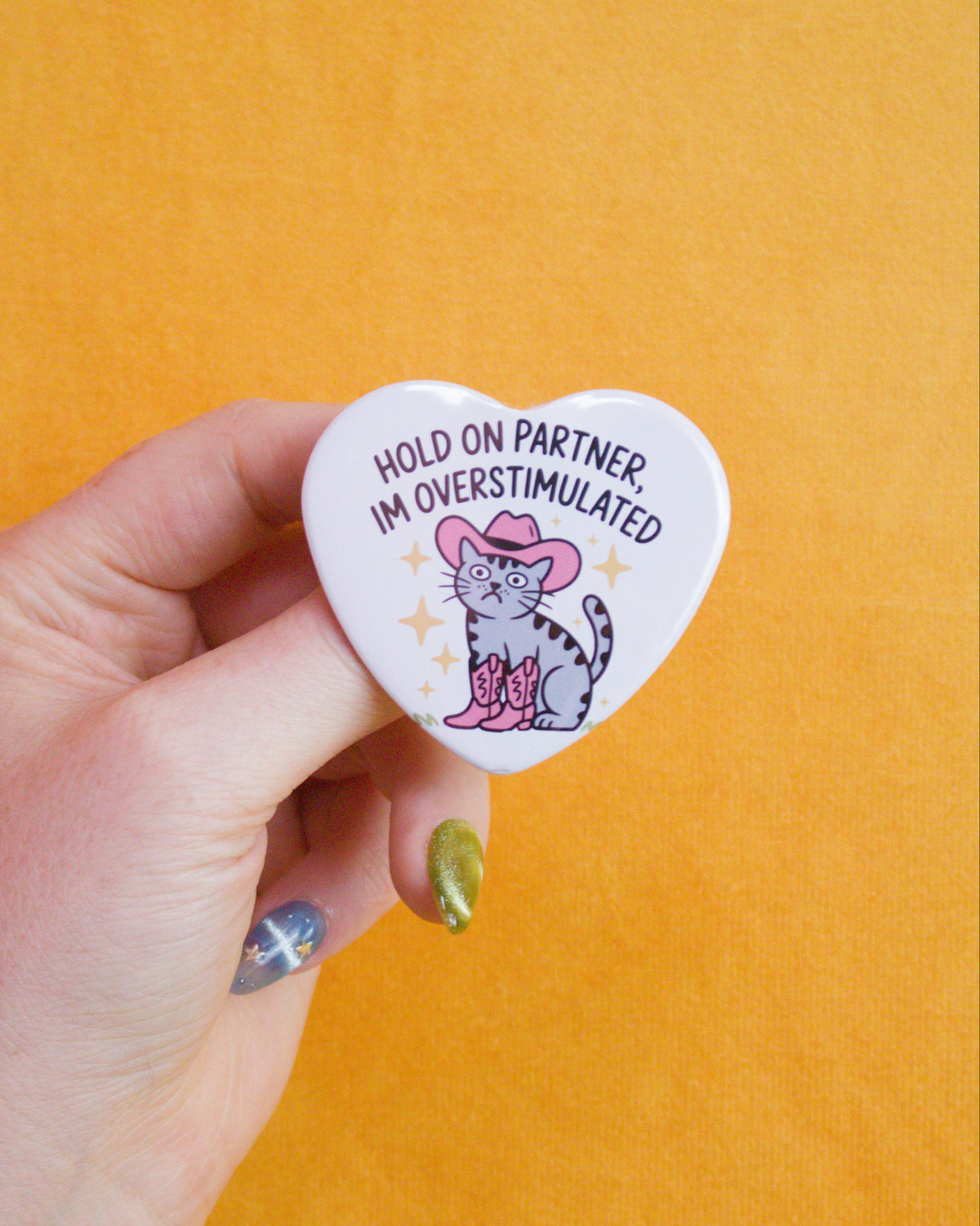 Hold On Partner Pin