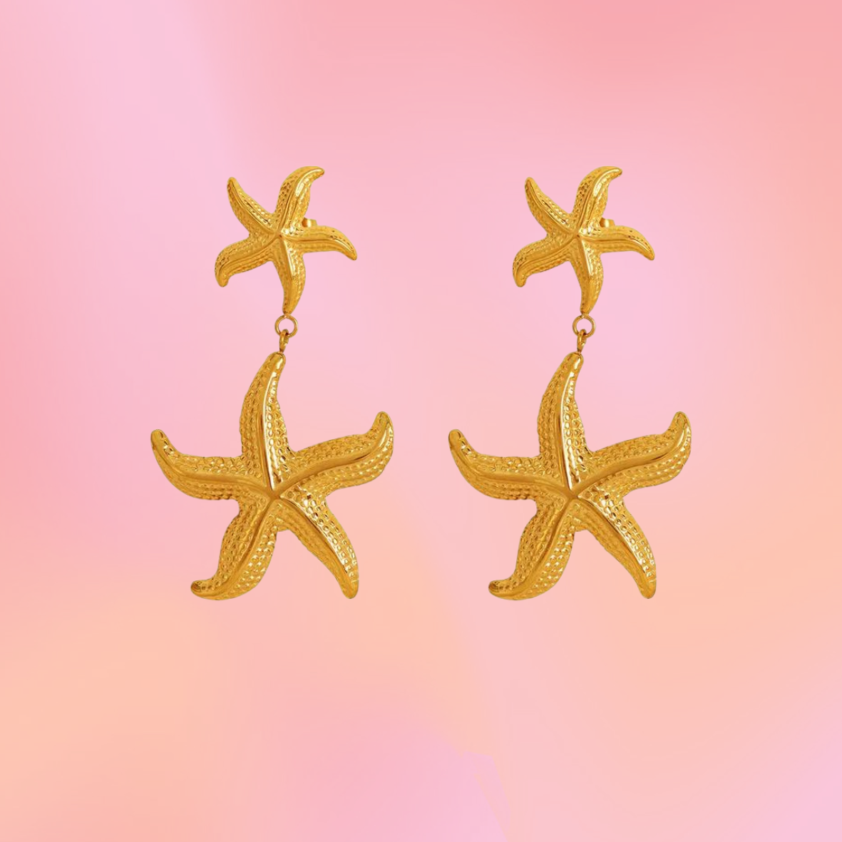 Stainless Steel Starfish Earrings