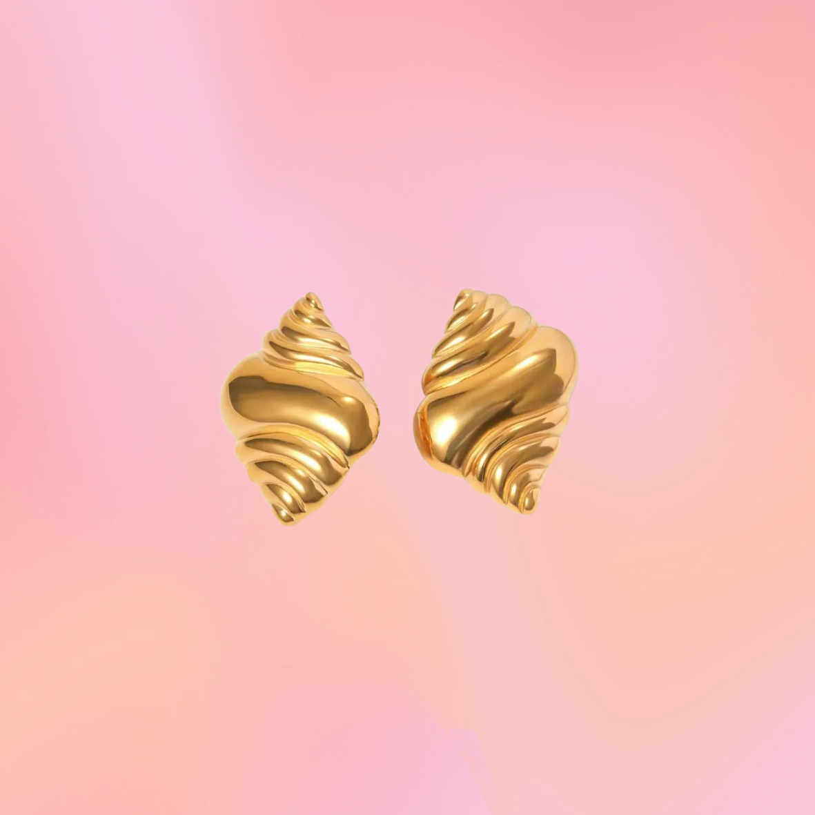 Stainless Steel Croissant Studs