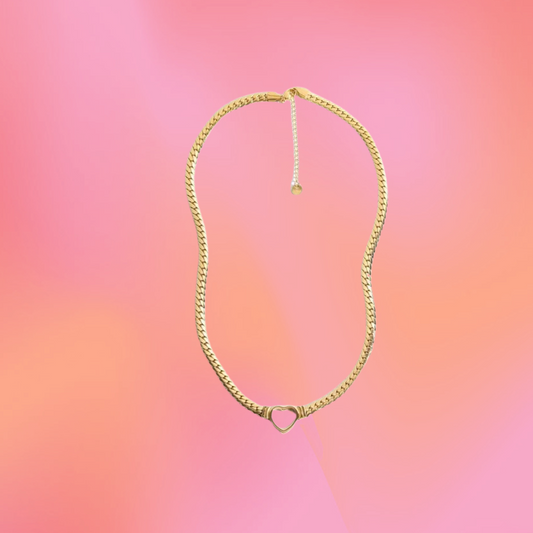 Titanium Heart Choker Necklace
