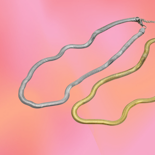 Snakey Chain Titanium Necklace