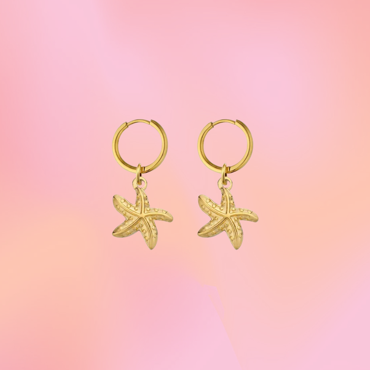 Mermaid Titanium Charm Earrings