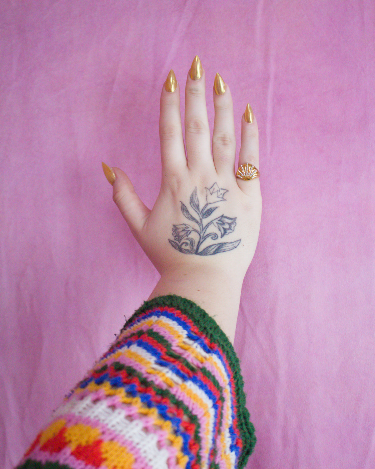 Shining Seashell Titanium Ring