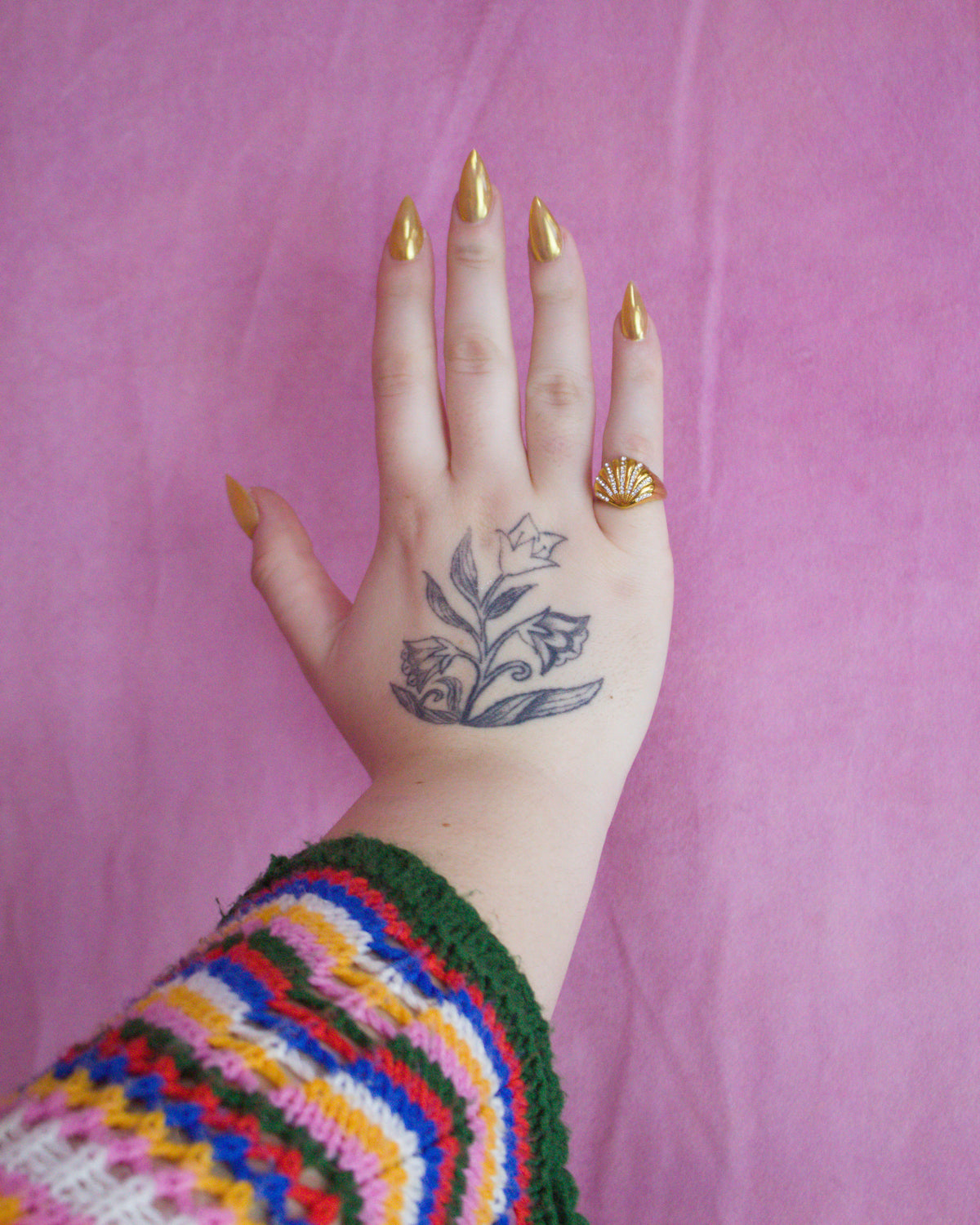 Shining Seashell Titanium Ring