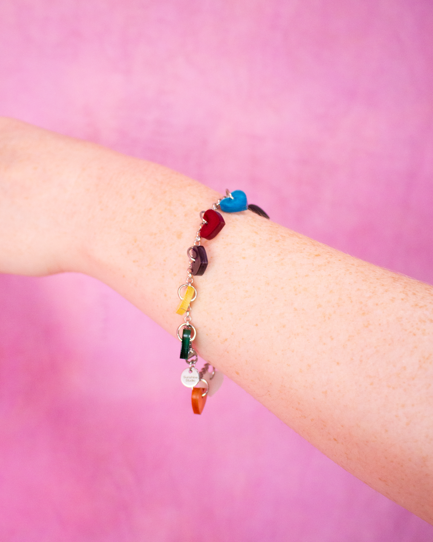 12 Eras Silver Titanium Charm Bracelet