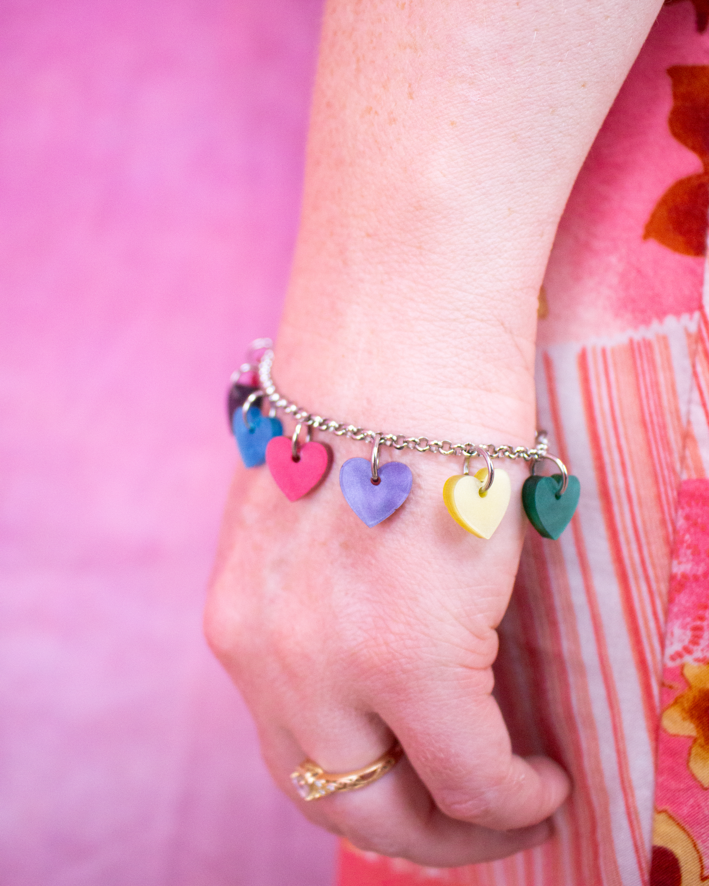 12 Eras Silver Titanium Charm Bracelet