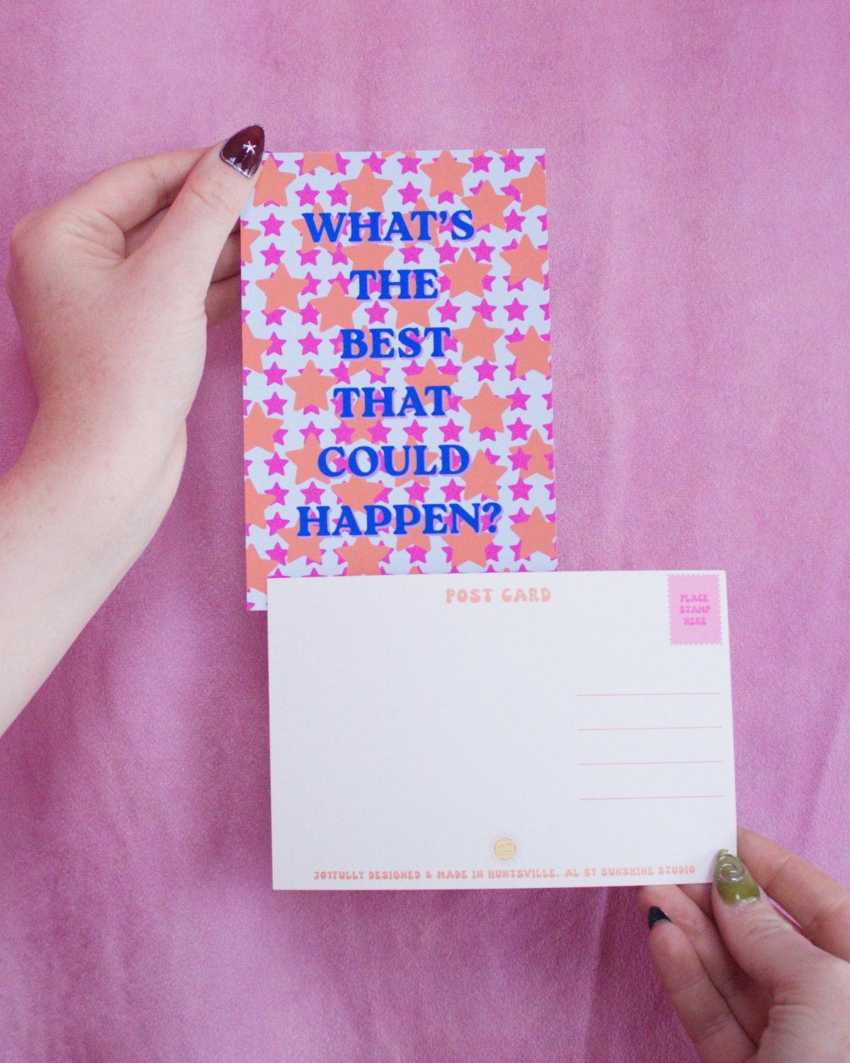 "What's the best that Could Happen" Post Card