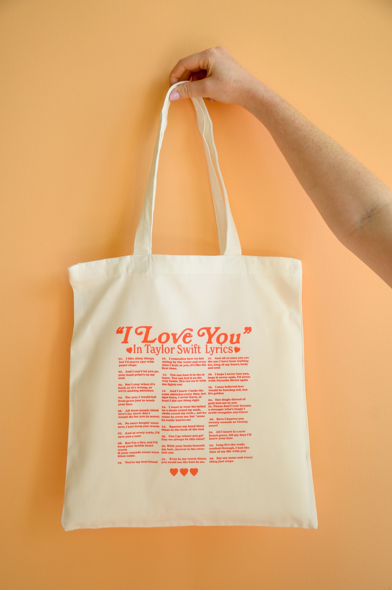 Ways to Say I Love You in Taylor Swift Lyrics-Tote Bag