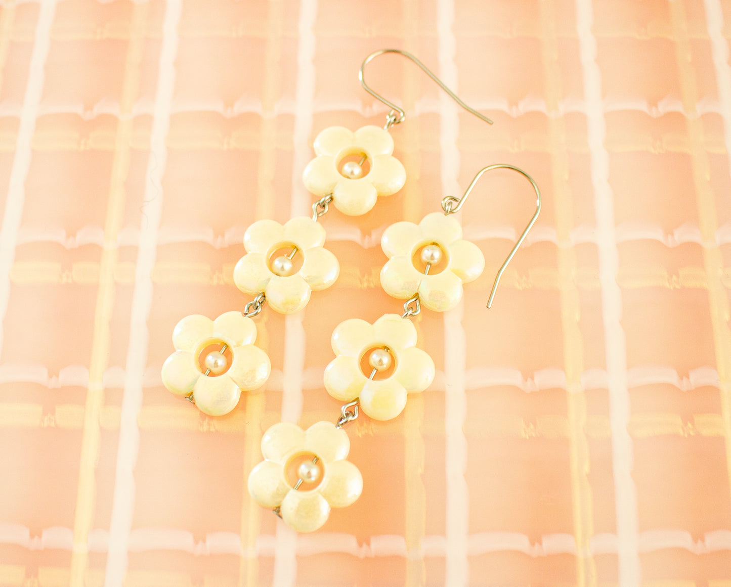 Summer Flower Acrylic Dangle Earrings